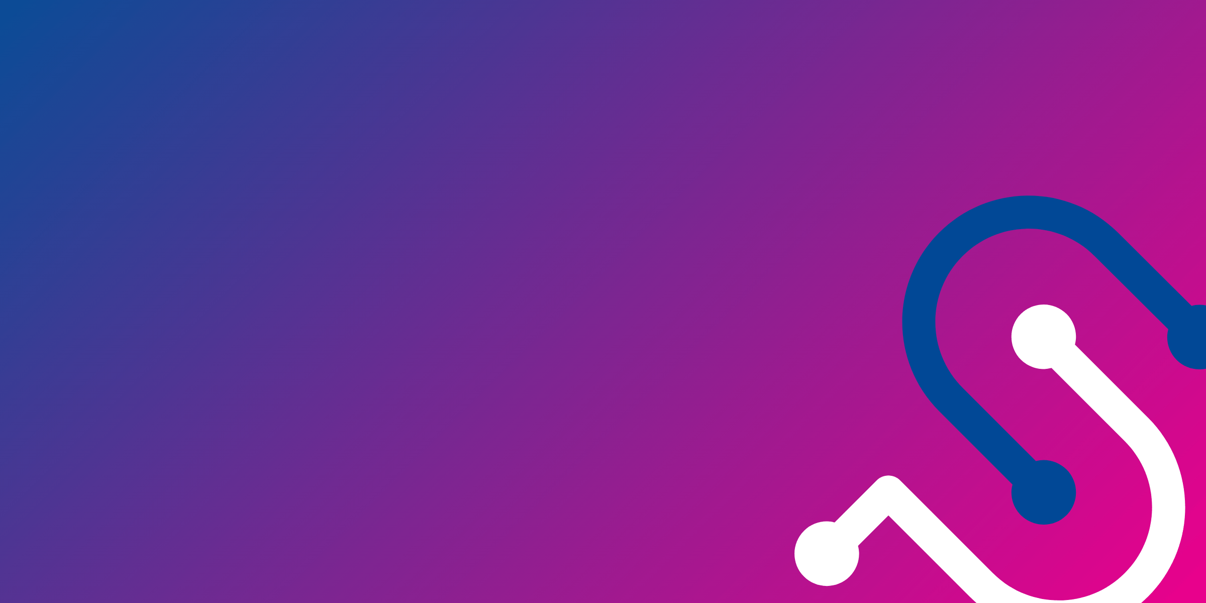 Blue and Pink Gradient Background with Multi Color S SimpliPhi Logo