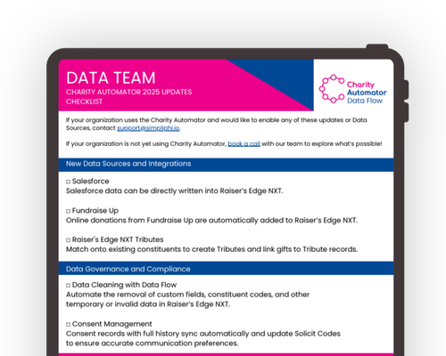 Charity Automator Data Flow_ 2025 Updates Checklist for Nonprofit Data Teams-1
