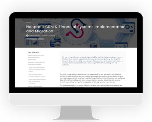 Screenshot of a use case blog post inside of a desktop frame