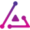 Purple and pink gradient AmpliPhi triangle logo