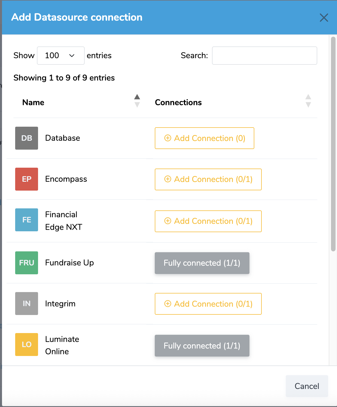 new data source Fundraise Up