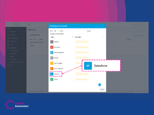 Mise à jour de produit: Charity Automator prend désormais en charge Salesforce en tant que source de données